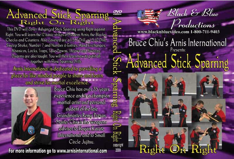 Arnis Advanced Stick Sparring Right On Right DVD