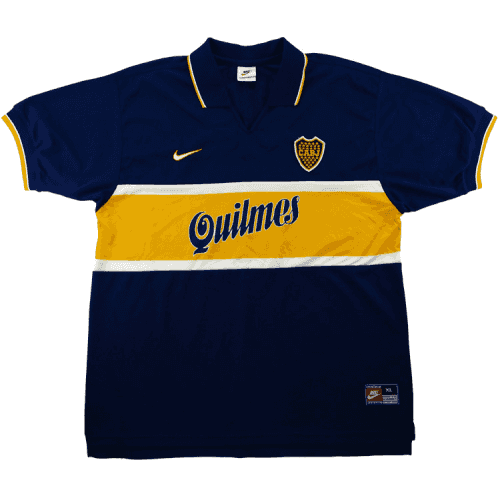 1997-1998 Retro Boca Home Soccer Jersey Shirt