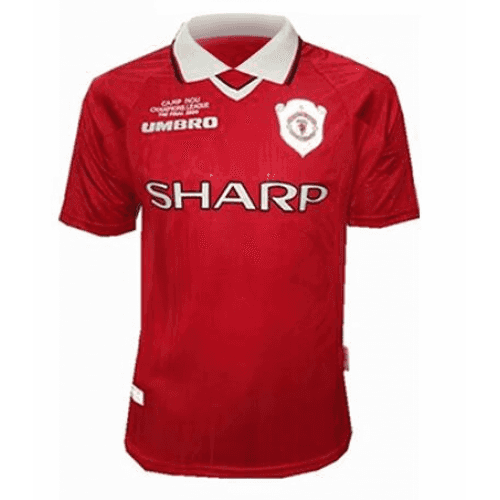 1999-2000 Retro Manchester United Euro Soccer Jersey Shirt