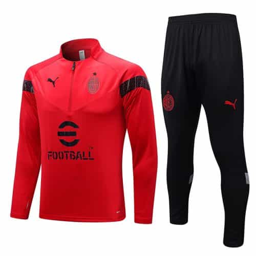 2022-2023 AC Milan Red Training Suit