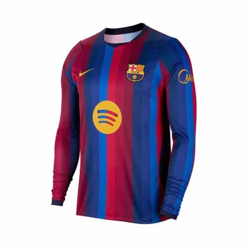 2026-2027 Barcelona Home Long Sleeve Soccer Jersey