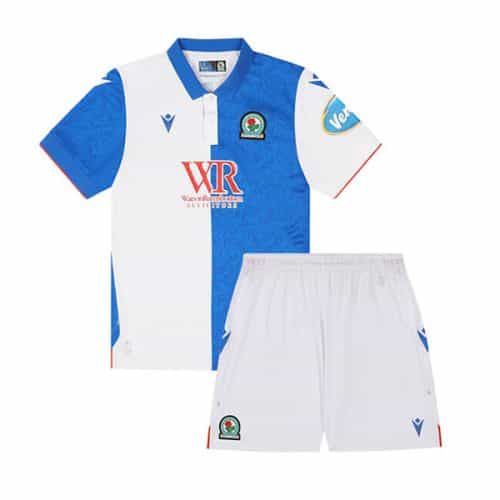 Kids 2024-2025 Blackburn Rovers Home Soccer Kit