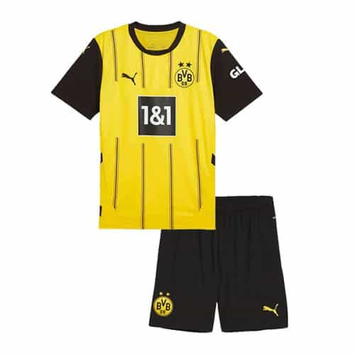 Kids 2024-2025 Dortmund Home Soccer Kit