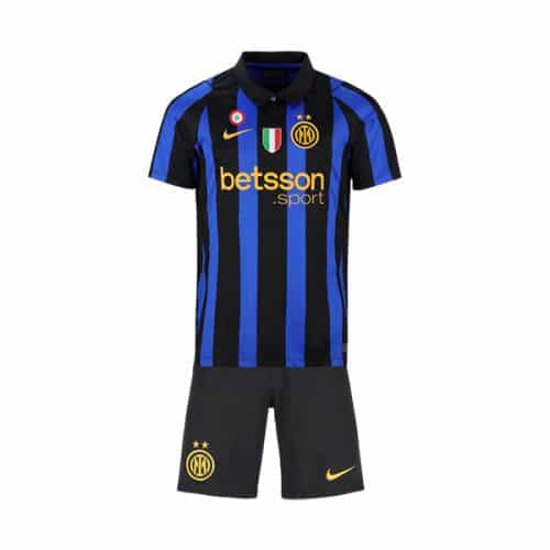 Kids 2026-2027 Inter Milan Home Soccer Kit