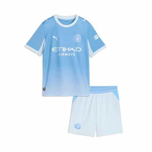Kids 2026-2027 Manchester City Home Soccer Kit