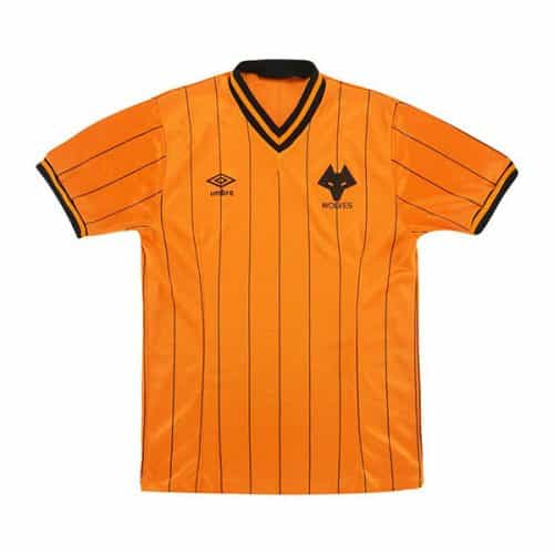 Retro 1985-1986 Wolverhampton Wanderers Home Soccer Jersey