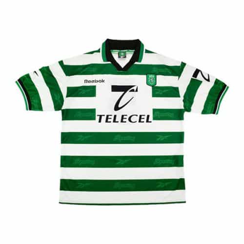 Retro 1999-2000 Sporting Lisbon Home Soccer Jersey
