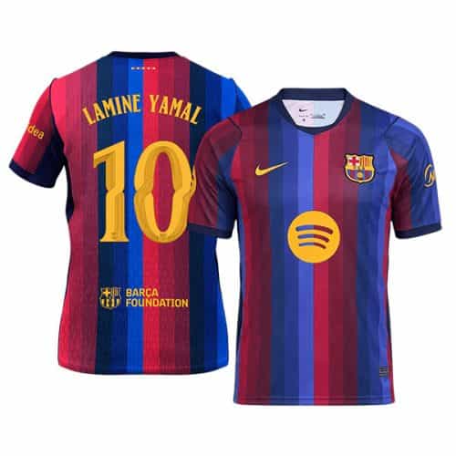 Ucl 2026-2027 Barcelona Lamine Yamal #10 Home Soccer Jersey