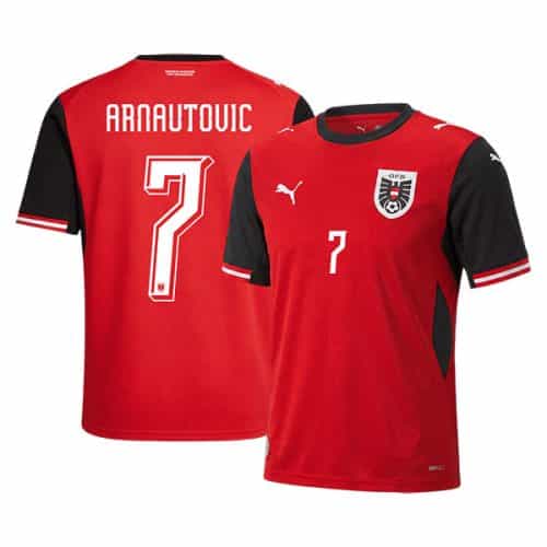 World Cup 2026 Austria Arnautovic #7 Home Soccer Jersey