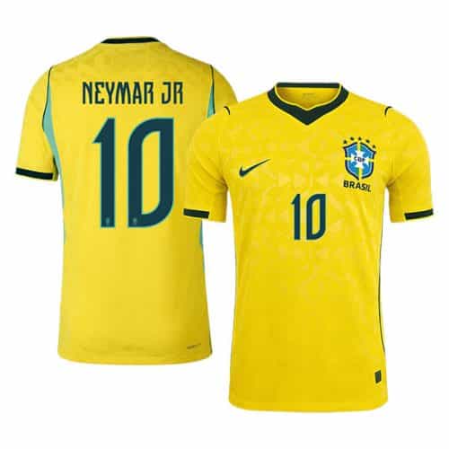 World Cup 2026 Brazil Neymar Jr #10 Home Soccer Jersey