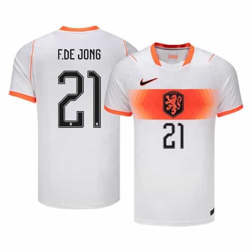 World Cup 2026 Netherlands F.De Jong #21 Away Soccer Jersey