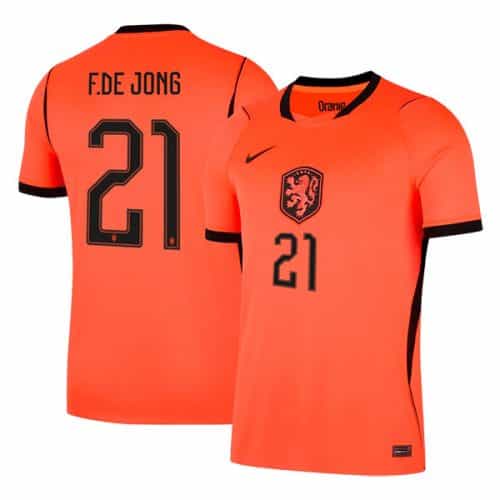 World Cup 2026 Netherlands F.De Jong #21 Home Soccer Jersey