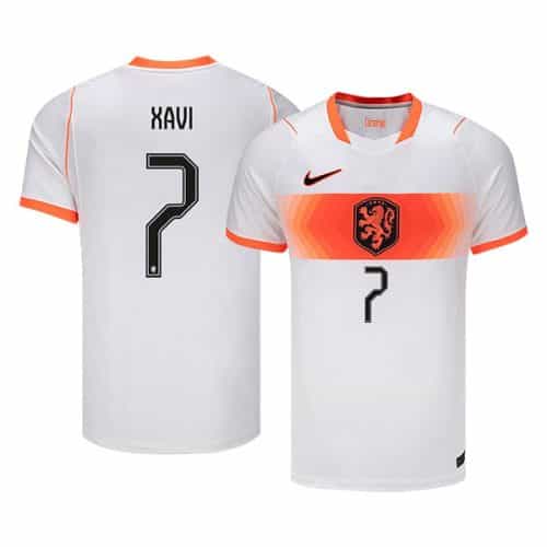 World Cup 2026 Netherlands Xavi #7 Away Soccer Jersey