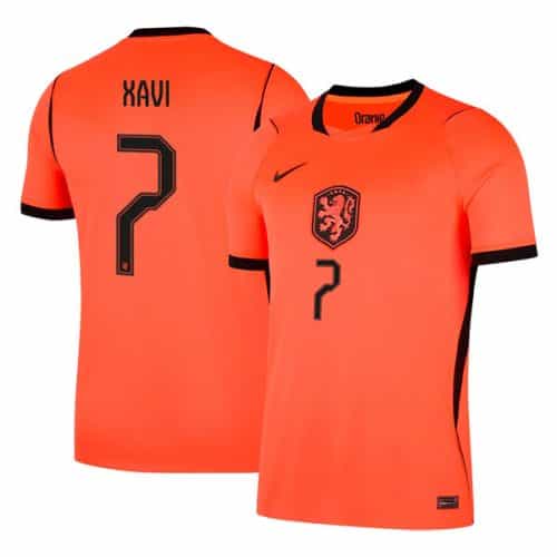 World Cup 2026 Netherlands Xavi #7 Home Soccer Jersey