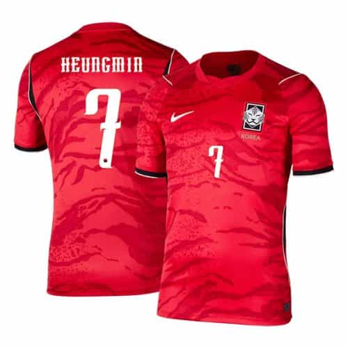 World Cup 2026 South Korea Heungmin #7 Home Soccer Jersey