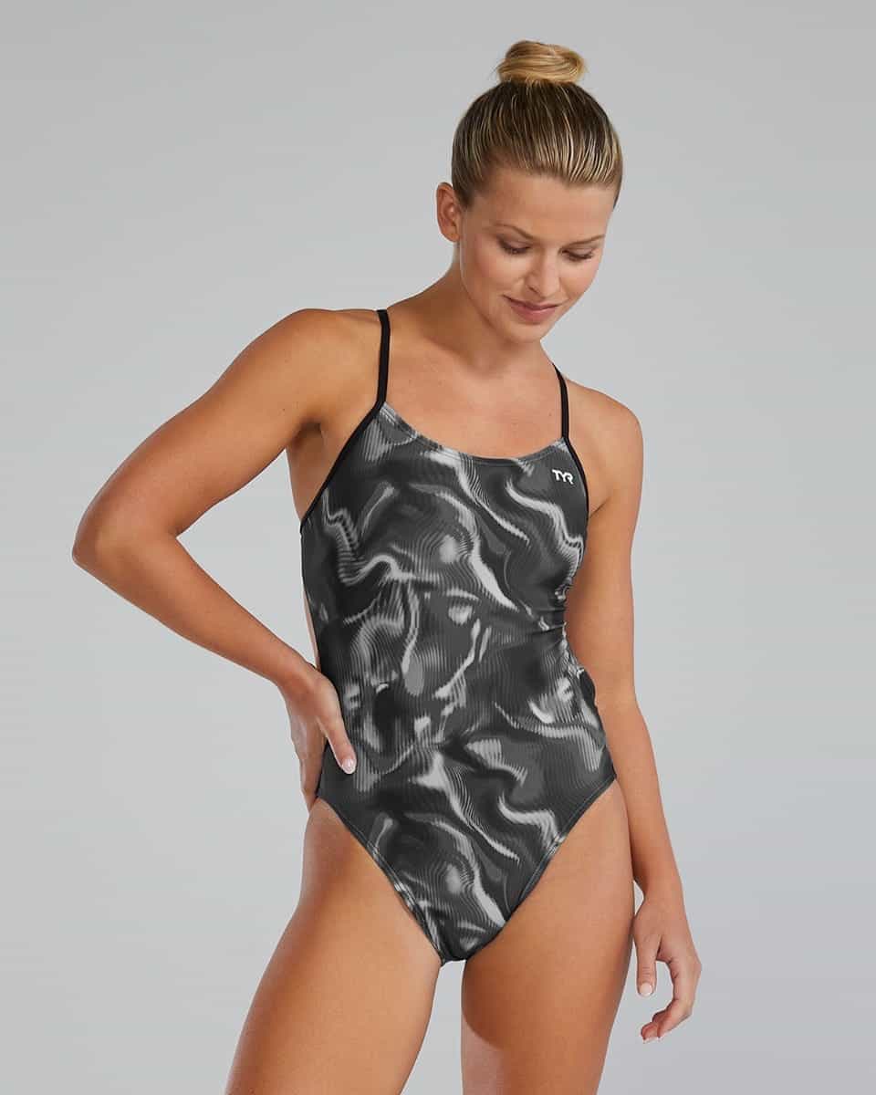 TYR Durafast Elite Women's Cutoutfit Swimsuit - Waveform