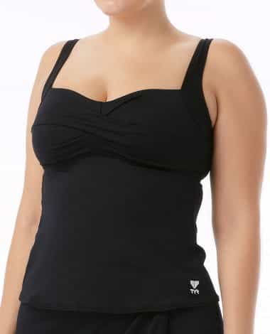 Durafast Elite® Women's Twisted Bra Tankini - Solid