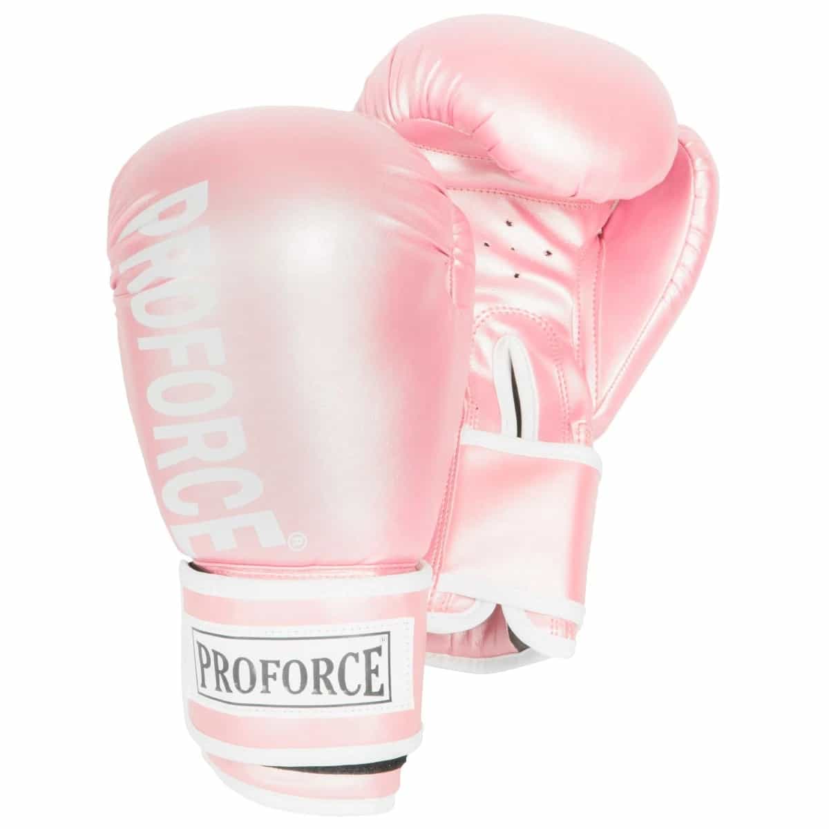 Proforce Leatherette Boxing Glove - Metallic Pink